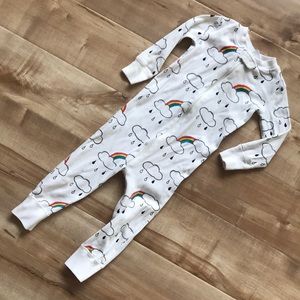 Rainbow Footless Pajamas 85cm